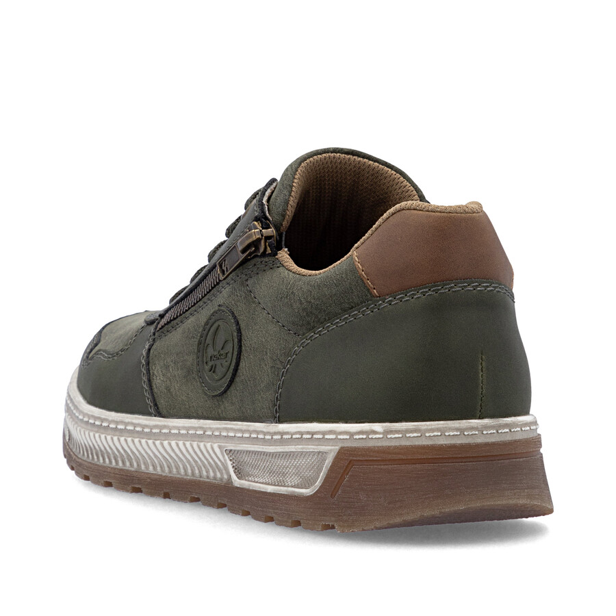 chaussures vertes à fermeture éclair pour hommes rieker 37029-52