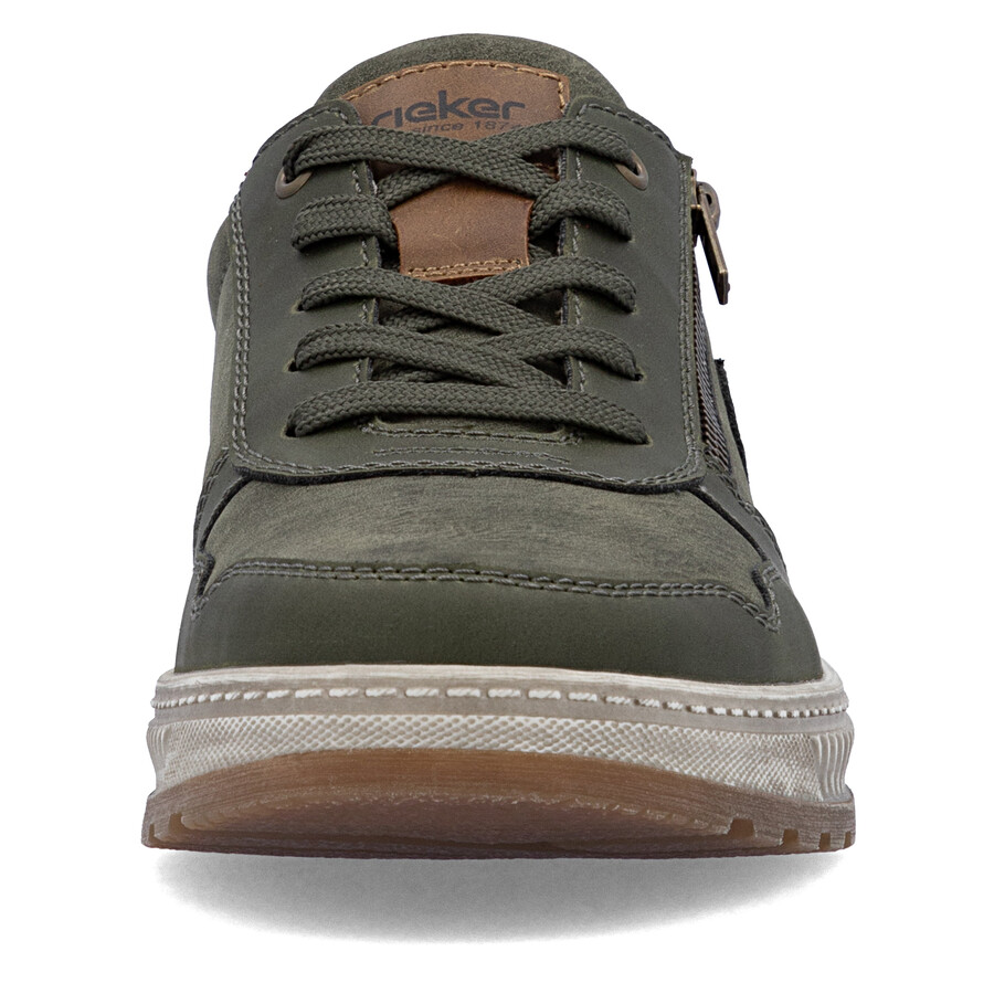 chaussures vertes à fermeture éclair pour hommes rieker 37029-52