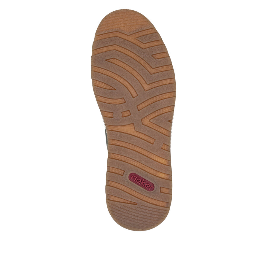 chaussures vertes à fermeture éclair pour hommes rieker 37029-52
