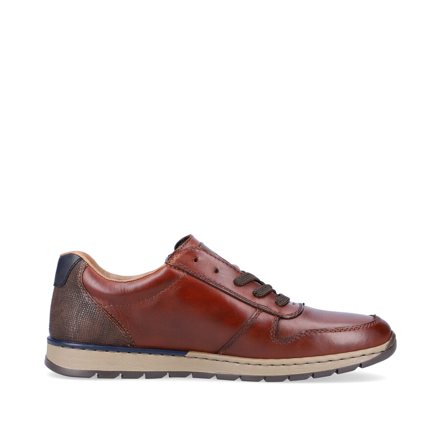 chaussures marron à fermeture éclair pour hommes rieker b2112-25