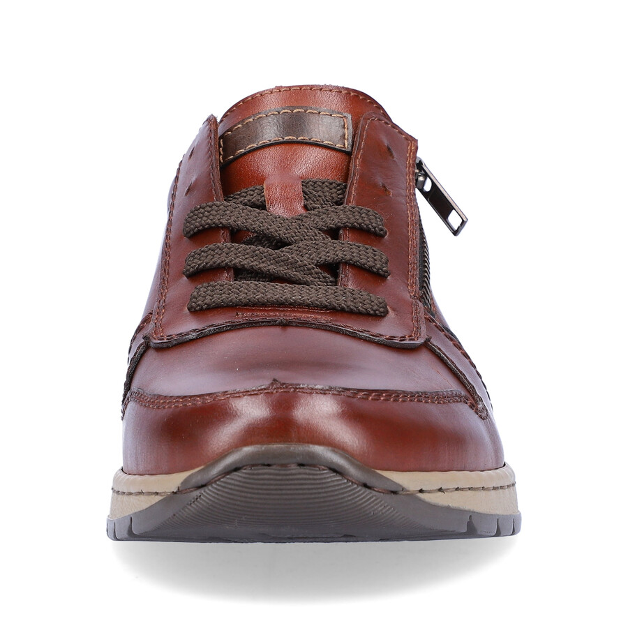 chaussures marron à fermeture éclair pour hommes rieker b2112-25