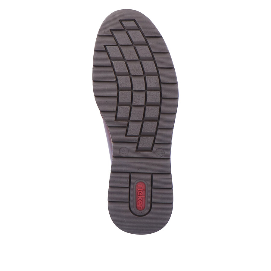 chaussures marron à fermeture éclair pour hommes rieker b2112-25