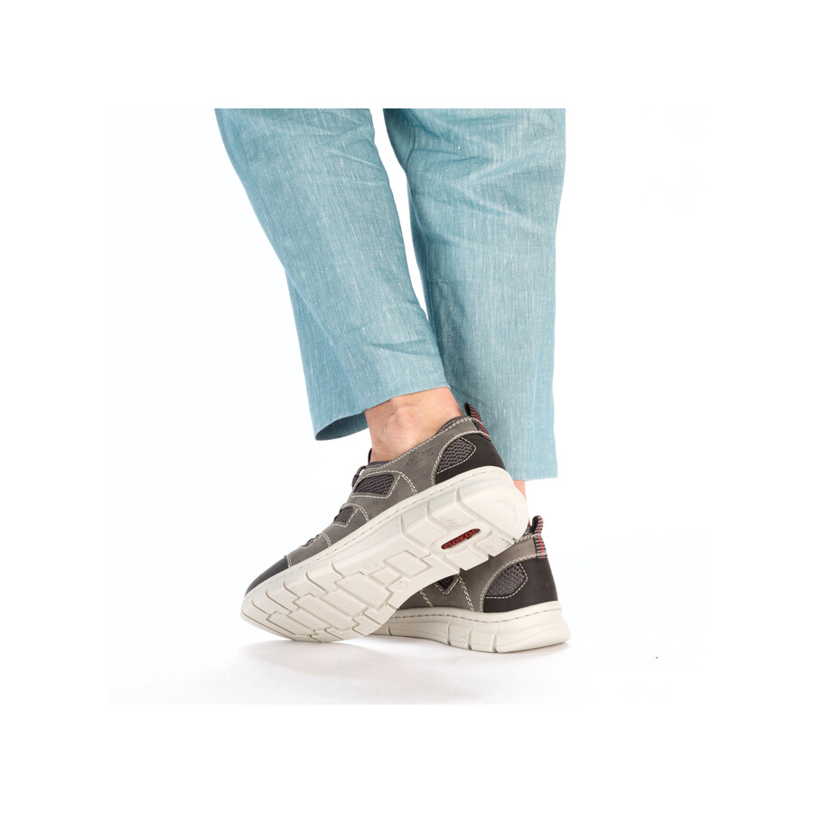 chaussures élastiques grises pour hommes rieker b7762-45