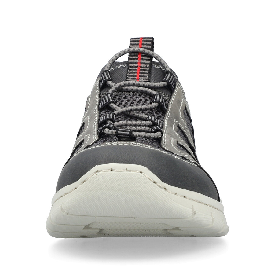 chaussures élastiques grises pour hommes rieker b7762-45