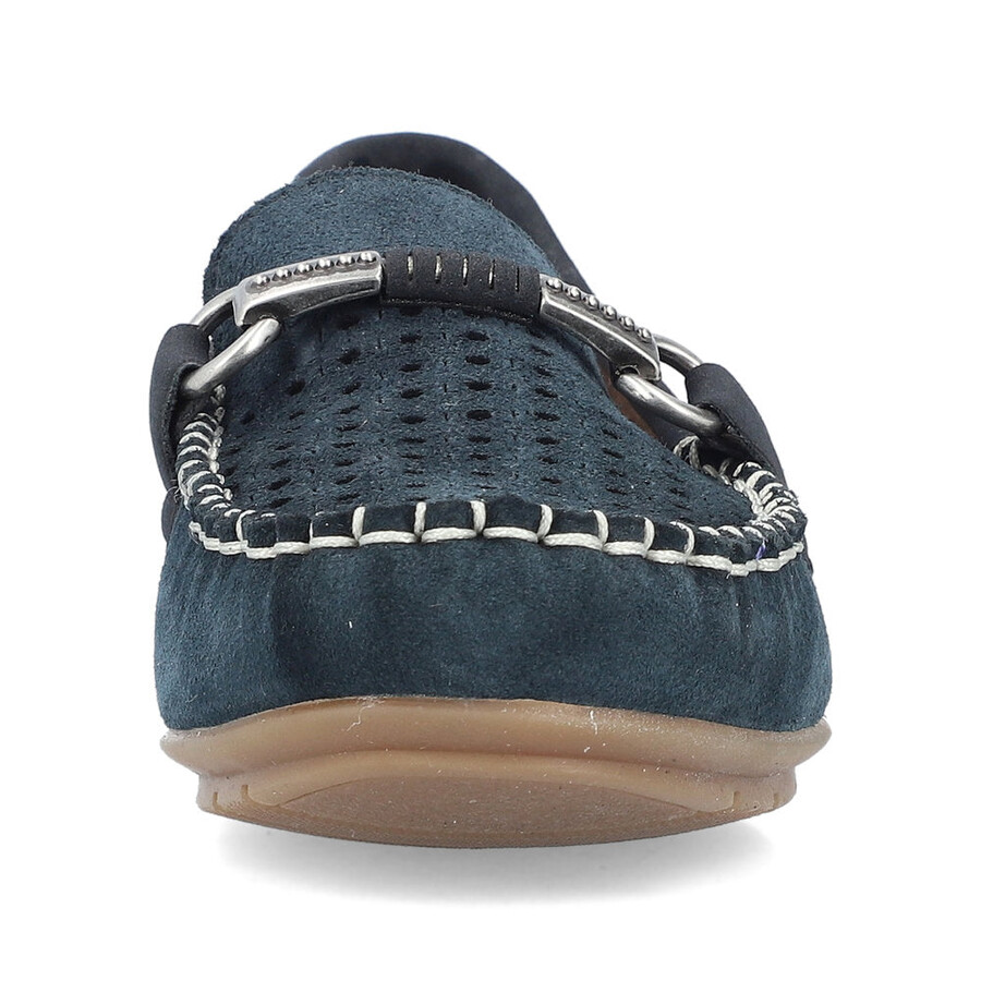 chaussures bleues à enfiler pour femmes rieker 40253-14