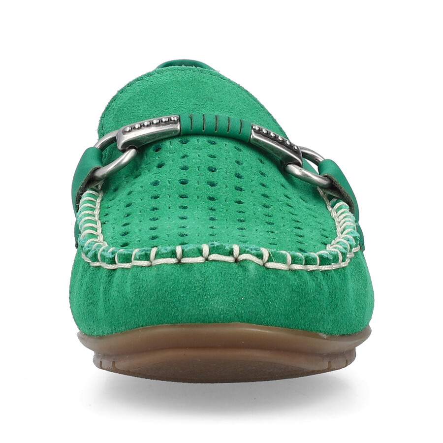 chaussures vertes à enfiler pour femmes rieker 40253-54