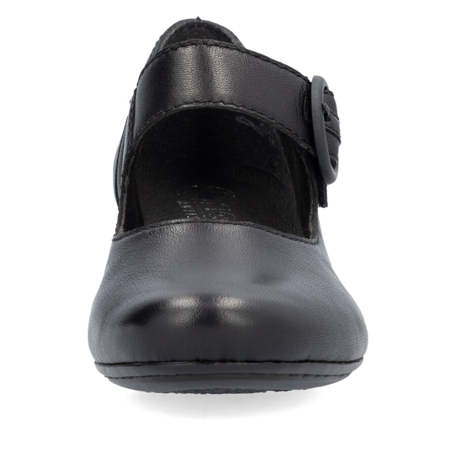 chaussures noires à scratch pour femmes rieker 41756-00