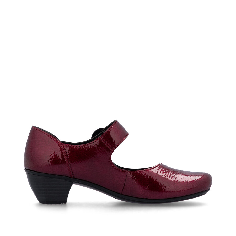 chaussures à scratch rouges pour femmes rieker 41756-33