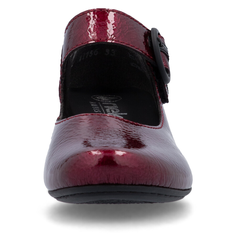chaussures à scratch rouges pour femmes rieker 41756-33