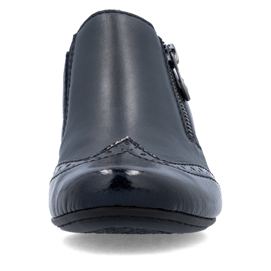 chaussures à fermeture éclair bleues pour femmes rieker 41757-15
