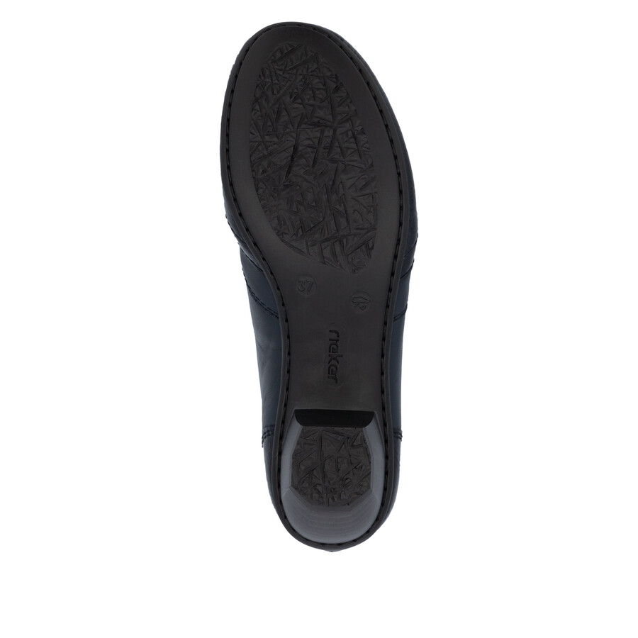 chaussures à fermeture éclair bleues pour femmes rieker 41757-15
