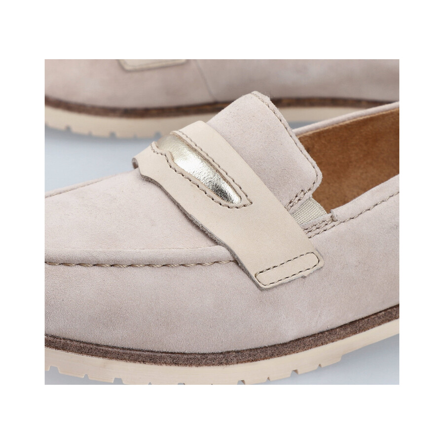 chaussures beiges élastiques pour femmes rieker 45301-60