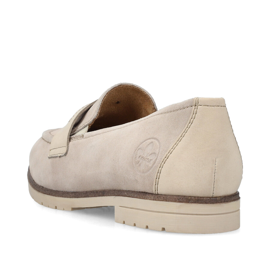 chaussures beiges élastiques pour femmes rieker 45301-60