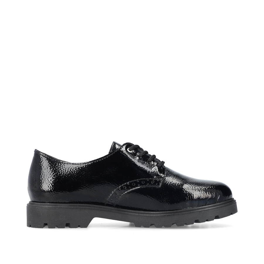 chaussures élastiques noires pour femmes rieker 45502-00