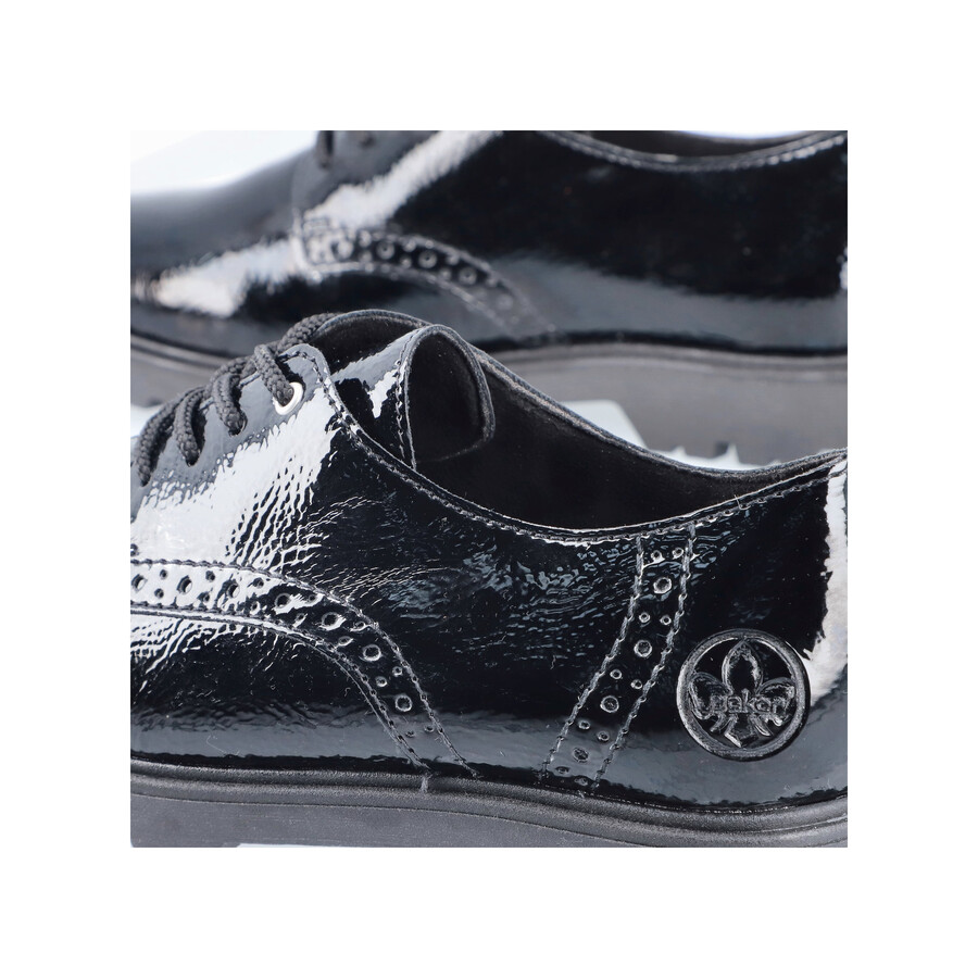 chaussures élastiques noires pour femmes rieker 45502-00