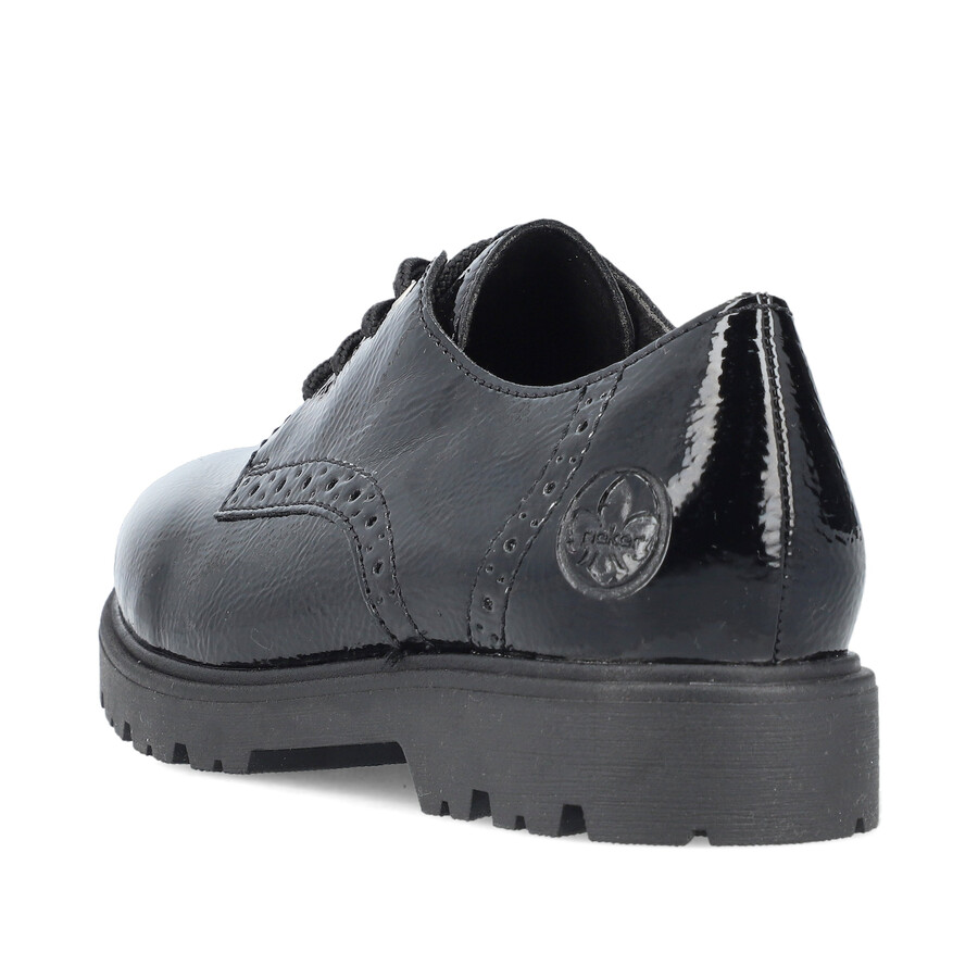chaussures élastiques noires pour femmes rieker 45502-00
