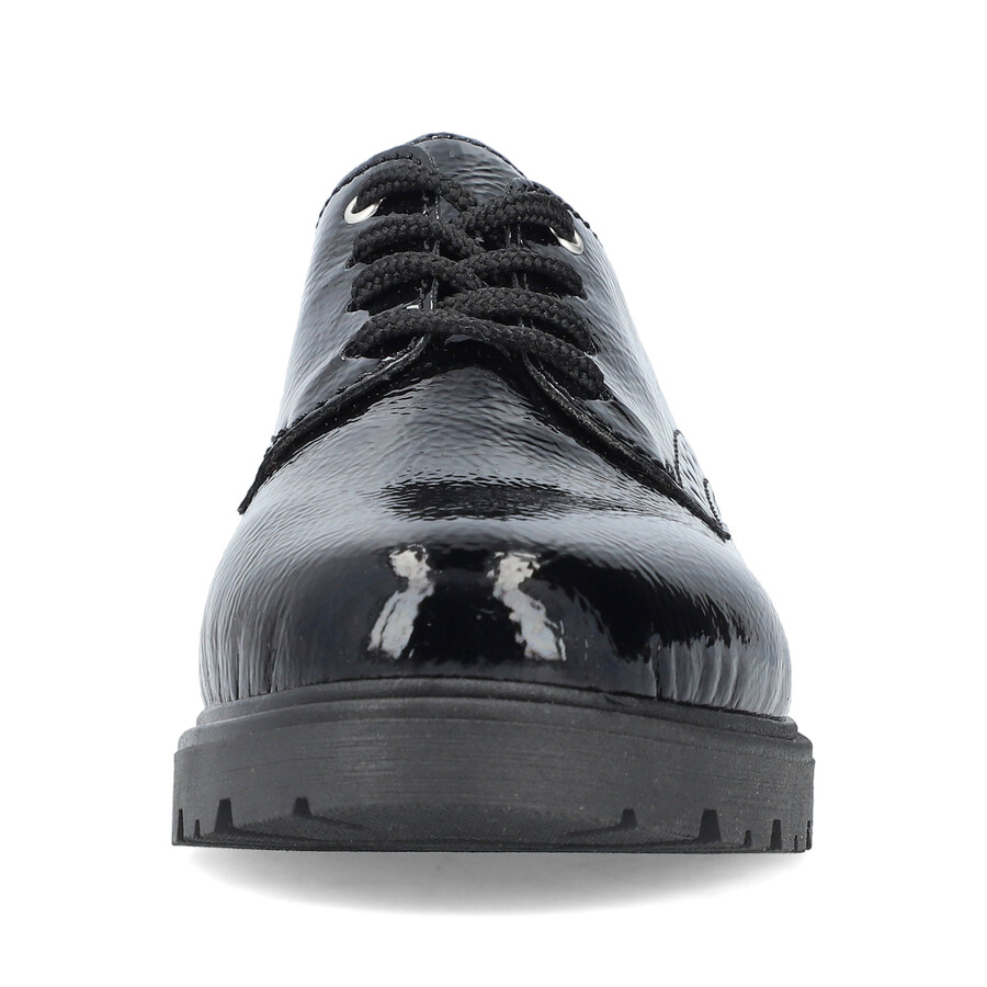 chaussures élastiques noires pour femmes rieker 45502-00