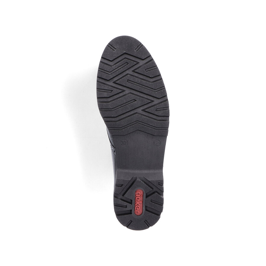 chaussures élastiques noires pour femmes rieker 45502-00