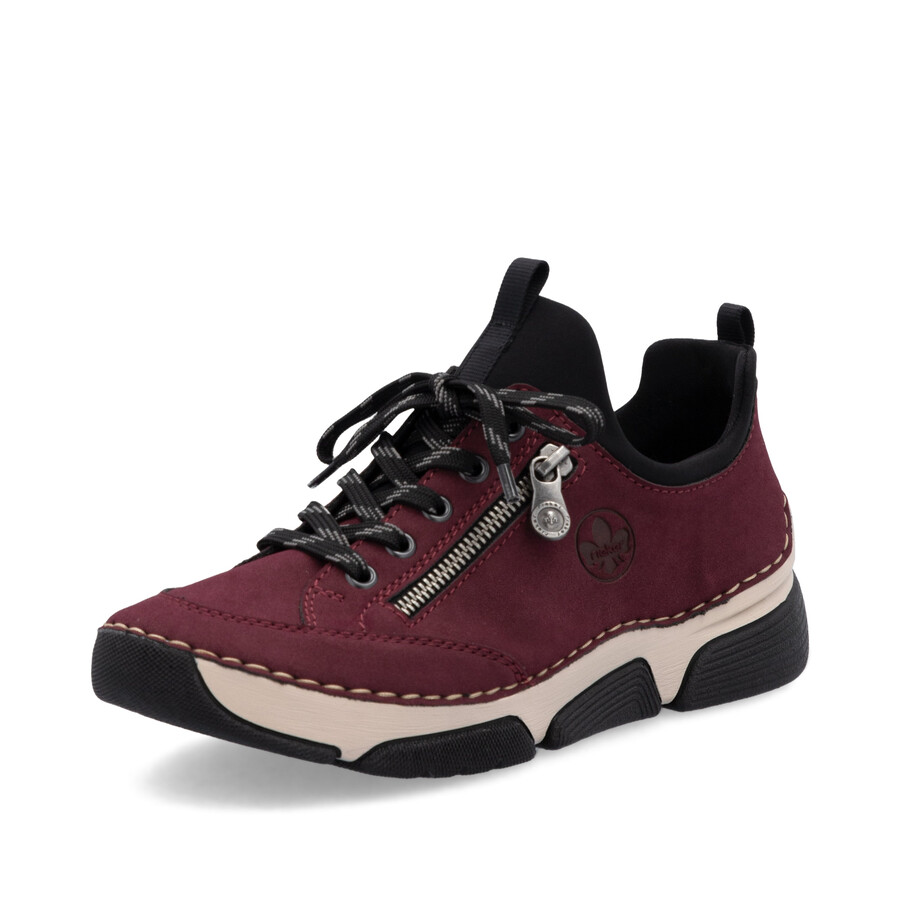 chaussures élastiques rouges pour femmes rieker 45973-36