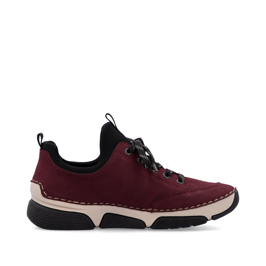 chaussures élastiques rouges pour femmes rieker 45973-36