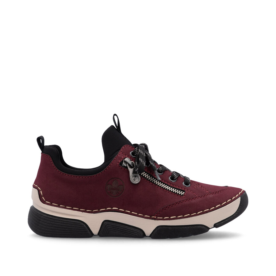 chaussures élastiques rouges pour femmes rieker 45973-36