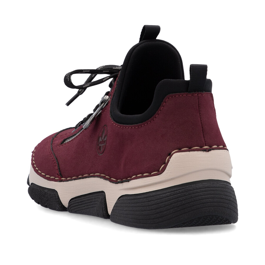 chaussures élastiques rouges pour femmes rieker 45973-36