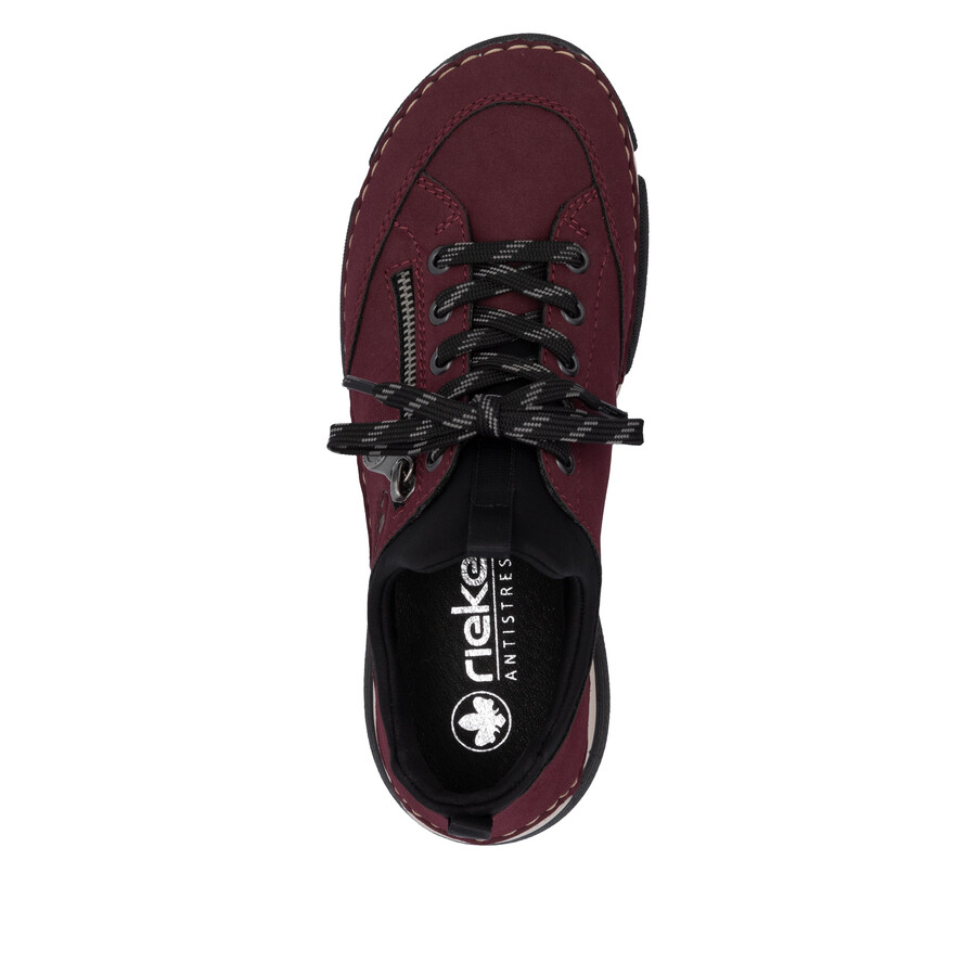 chaussures élastiques rouges pour femmes rieker 45973-36