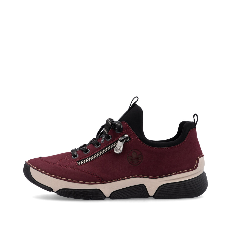 chaussures élastiques rouges pour femmes rieker 45973-36
