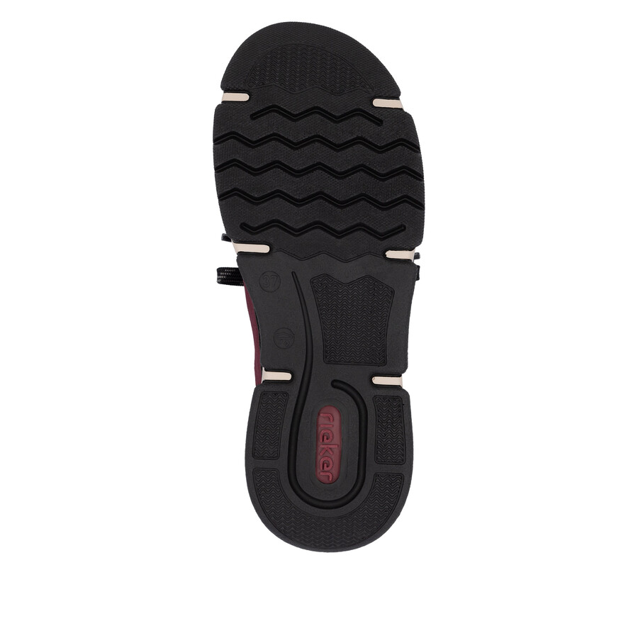 chaussures élastiques rouges pour femmes rieker 45973-36