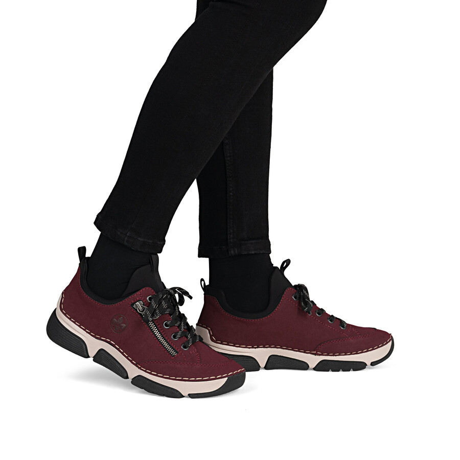 chaussures élastiques rouges pour femmes rieker 45973-36