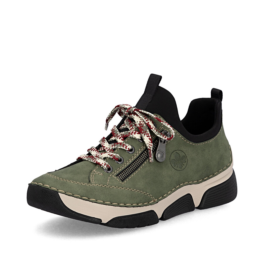 chaussures élastiques vertes pour femmes rieker 45973-54