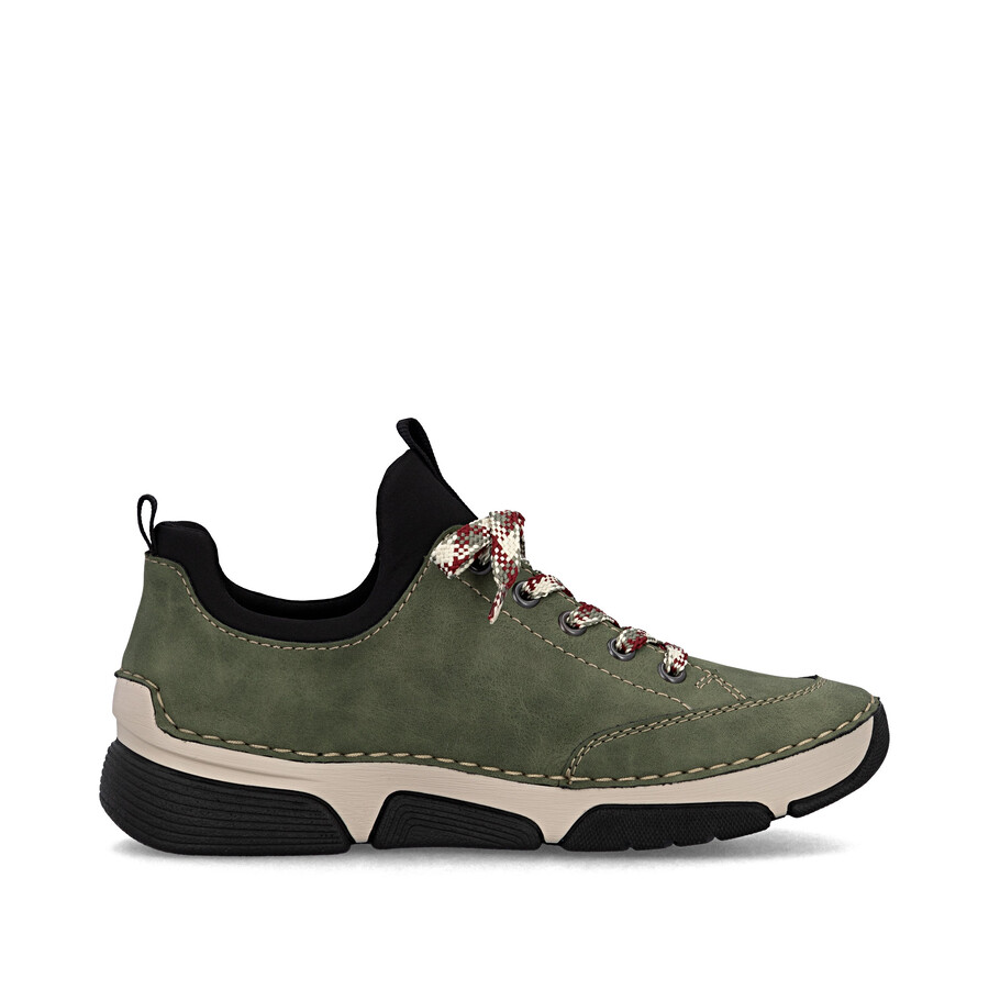 chaussures élastiques vertes pour femmes rieker 45973-54