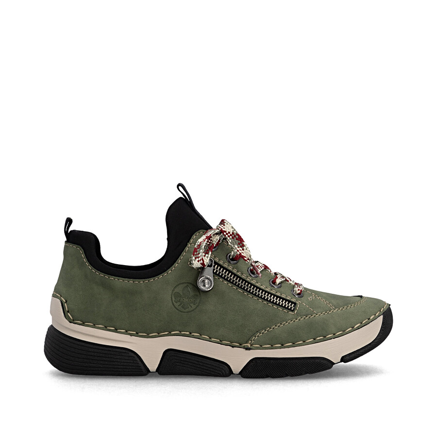 chaussures élastiques vertes pour femmes rieker 45973-54
