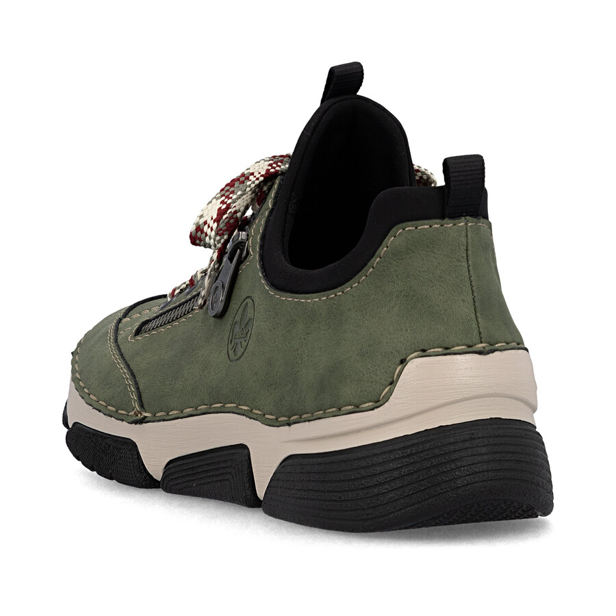 chaussures élastiques vertes pour femmes rieker 45973-54