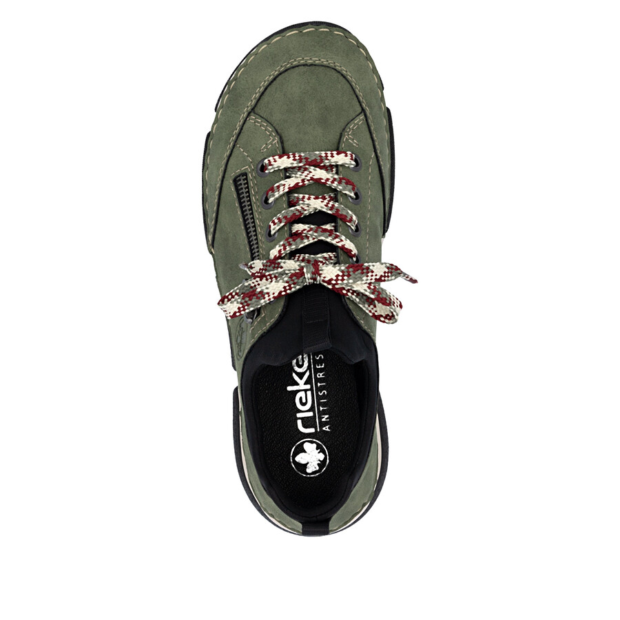 chaussures élastiques vertes pour femmes rieker 45973-54