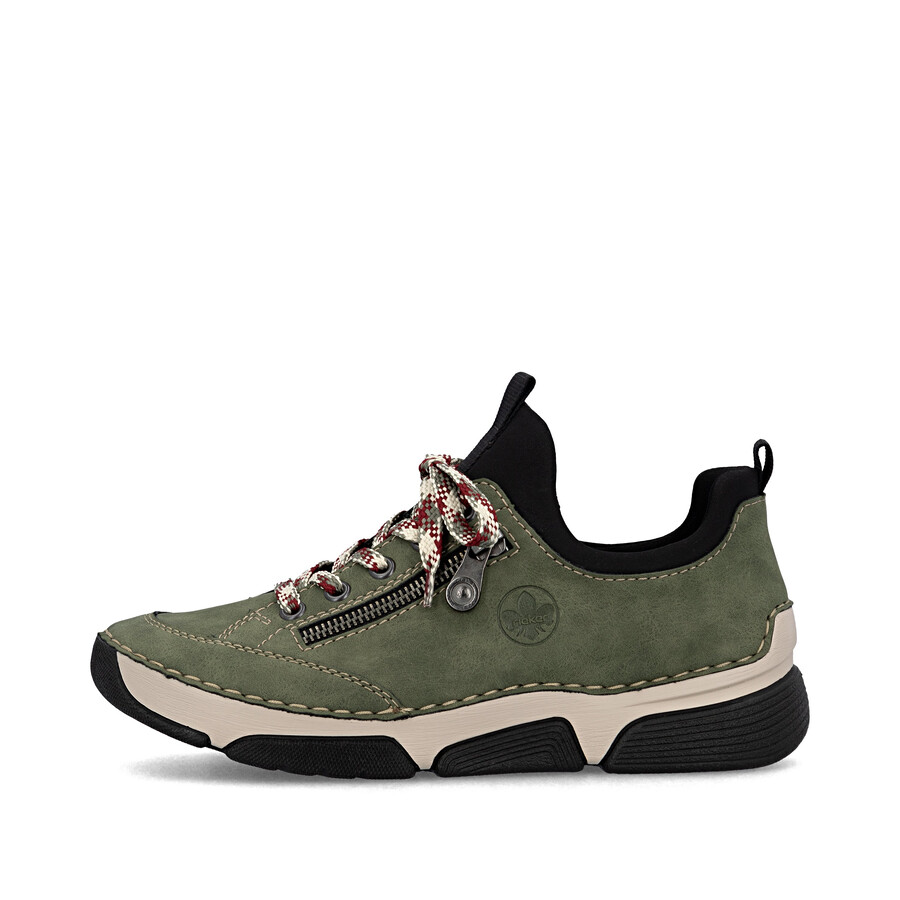 chaussures élastiques vertes pour femmes rieker 45973-54