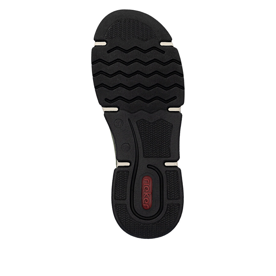 chaussures élastiques vertes pour femmes rieker 45973-54