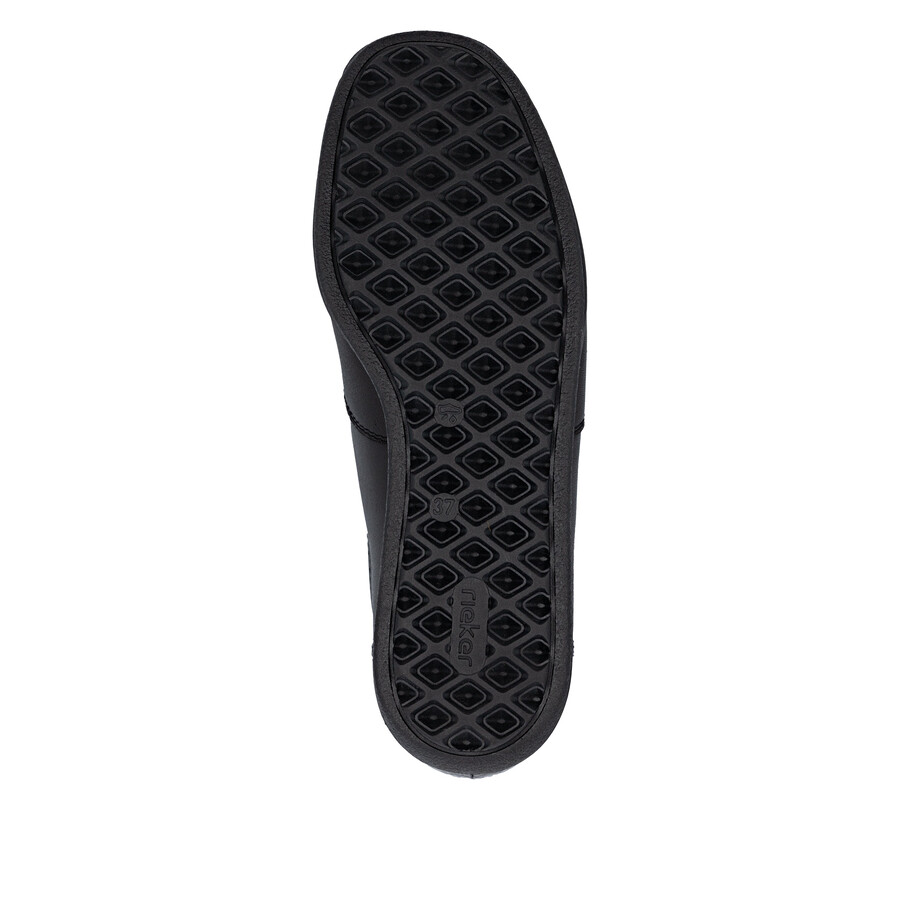 chaussures élastiques noires pour femmes rieker 47253-00