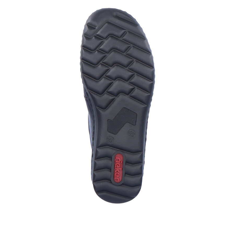 chaussures bleues à scratch pour femmes rieker 48951-14