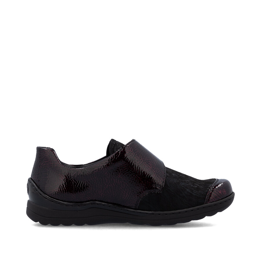 chaussures à scratch rouges pour femmes rieker 48951-35