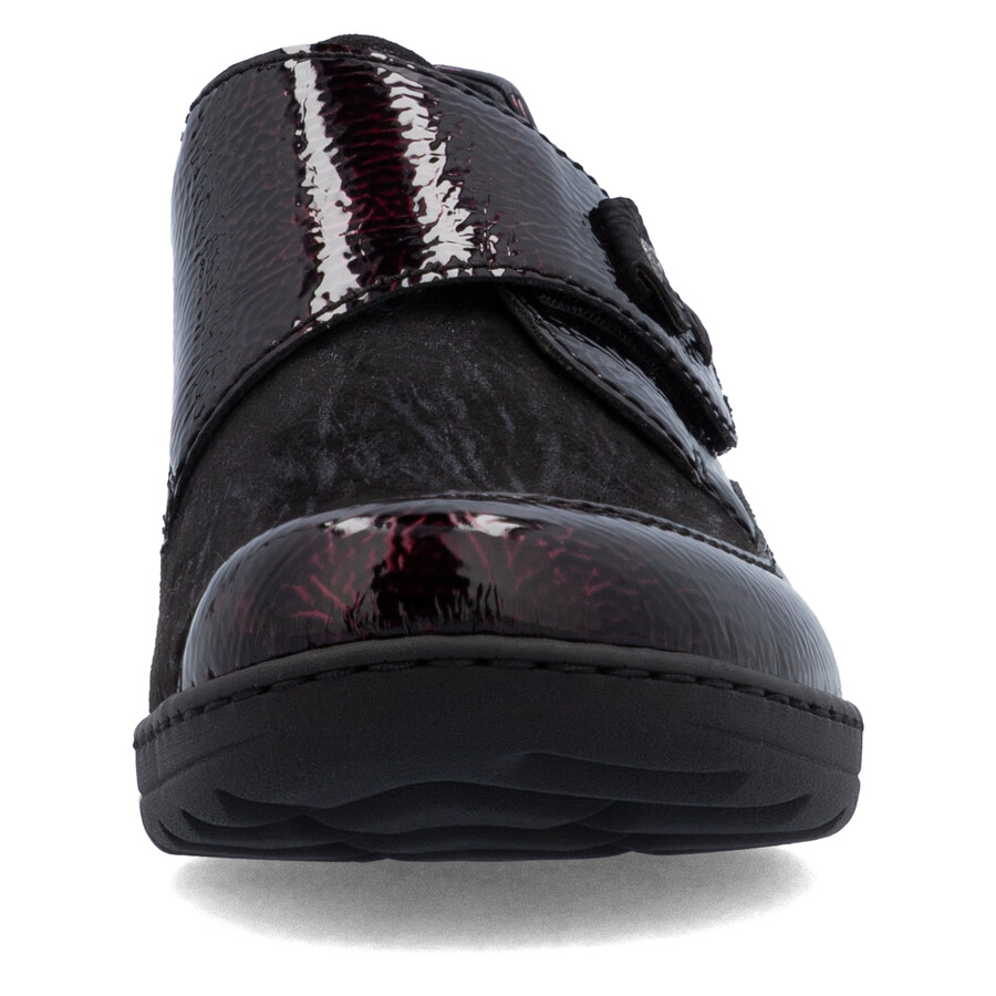 chaussures à scratch rouges pour femmes rieker 48951-35