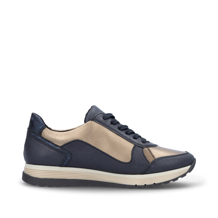 chaussures à fermeture éclair bleues pour femmes rieker 49002-14