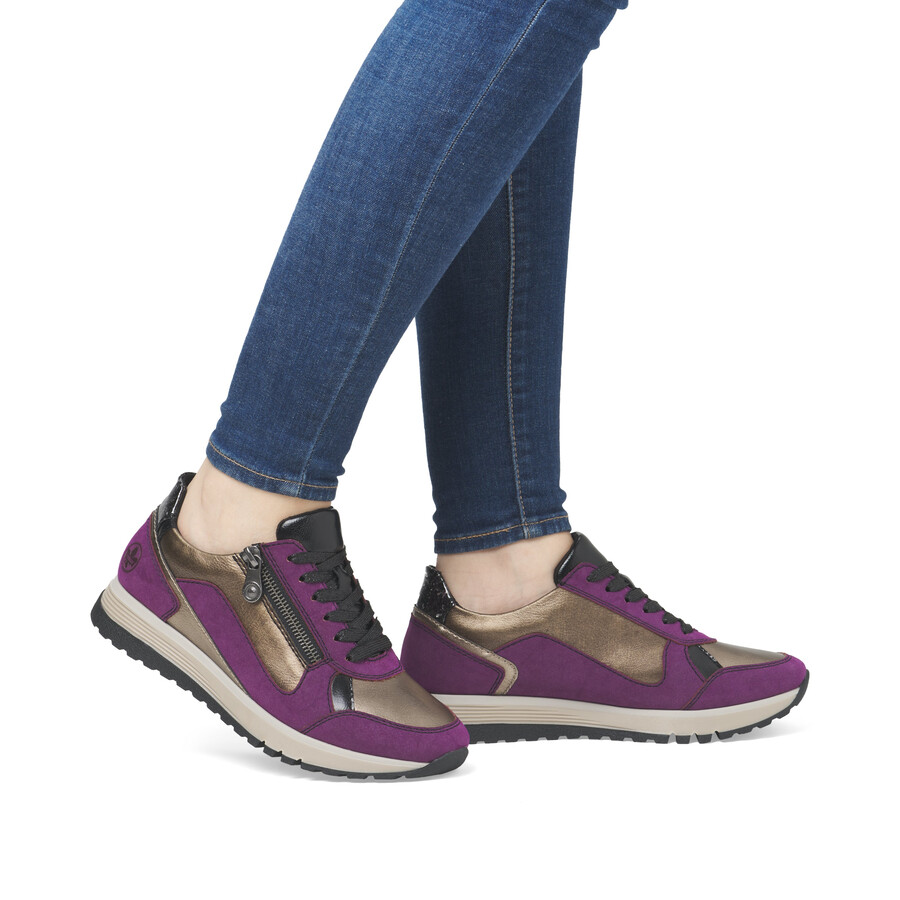 chaussures à fermeture éclair multiples pour femmes rieker 49002-30