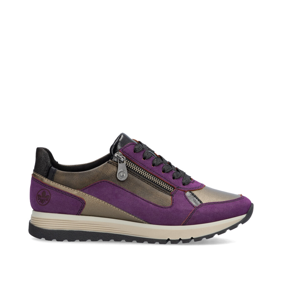 chaussures à fermeture éclair multiples pour femmes rieker 49002-30