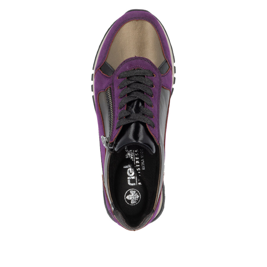 chaussures à fermeture éclair multiples pour femmes rieker 49002-30