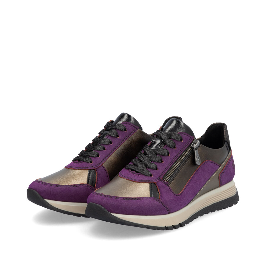 chaussures à fermeture éclair multiples pour femmes rieker 49002-30