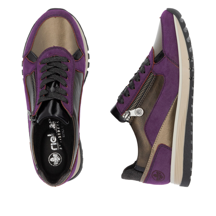 chaussures à fermeture éclair multiples pour femmes rieker 49002-30