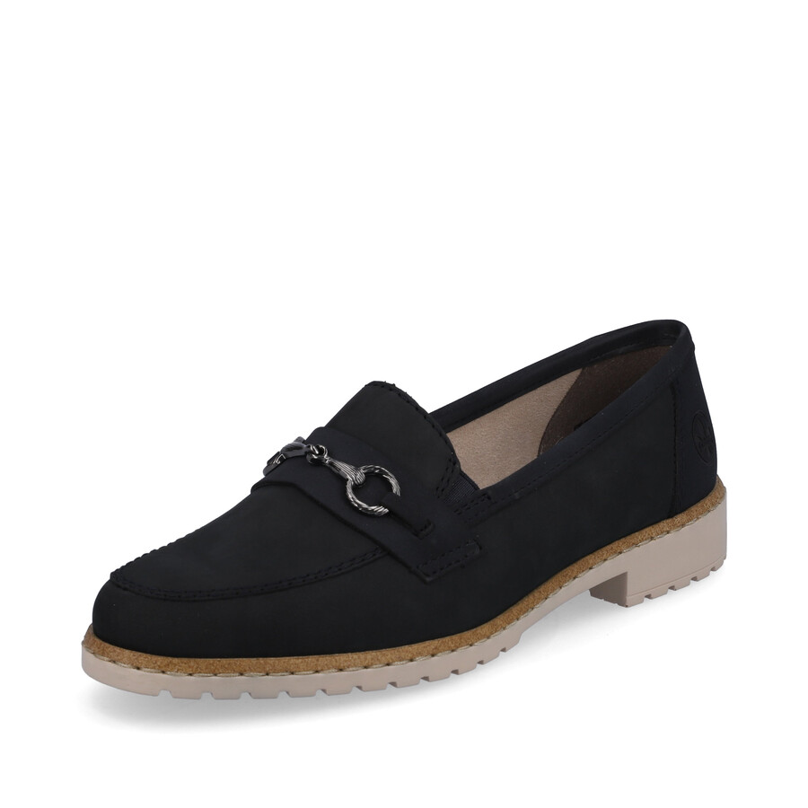 chaussures élastiques bleues pour femmes rieker 51860-14