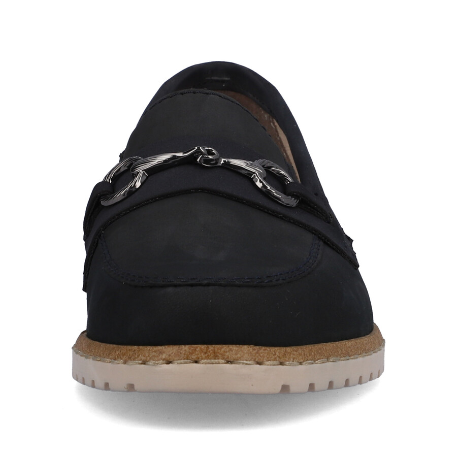 chaussures élastiques bleues pour femmes rieker 51860-14