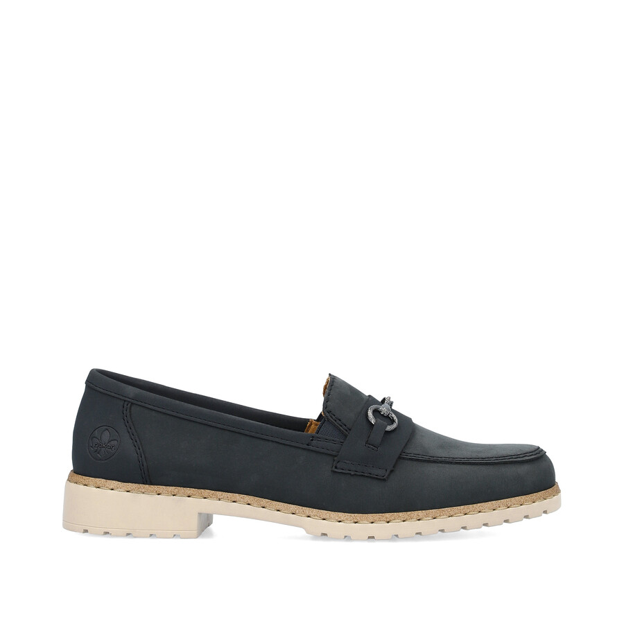 chaussures élastiques bleues pour femmes rieker 51860-14